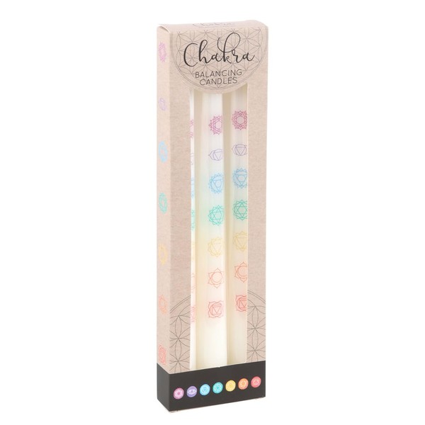 Set of 3 Chakra Balancing Taper Dinner Candles: Elegance and