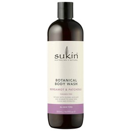 Sukin Botanical Body Wash Bergamot & Patchouli, 500ml