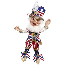 Mark Roberts Star Spangled Elf, Small 12 inches , 51-23116