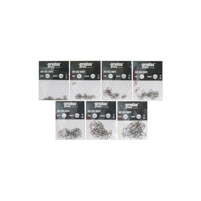 Predax Duo Lock Snap - 15 Snaps, Size/Load Capacity: Size