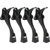  4-Pack – Heavy Duty Kickdown Door Stopper Adjustable One-Touch
