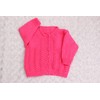 Knitting Pattern for Babies Round Neck Cardigan New-Born - (16")