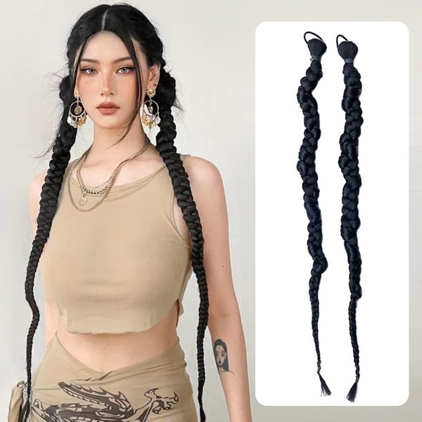 TTPSRY Clip in Extensions Echthaar Simuliertes Haar Lange Verdrehen Bubble