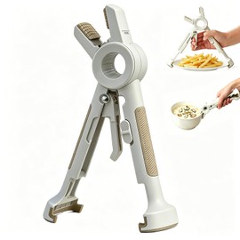 Pinzas de cocina 2 en 1 antiquemaduras y clip para tazón, agarre de silicona resistente al calor para horno, freidora de aire, microondas, olla instan