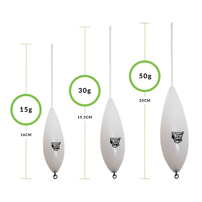 Carp On - Inline Carp Controller Float 15g / 30g