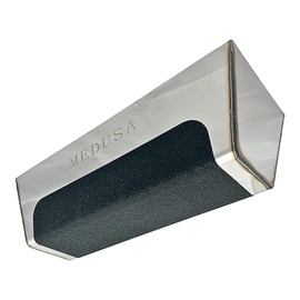 Medusa, 10" Professional Grade Heli-Arc Welded Stainless Steal Drywall Taping Mud Pan with Non Slip Grip, Easy Clean, Perfect for All Knives 10" And Under, Durable, and Built to Last