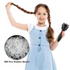 Automatic Hair Braider with 800 Mini Rubber Bands, Tail Comb,