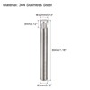 sourcing map 3x30mm 304 Stainless Steel Dowel Pins, 20Pcs Knurled