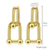 BG&WLing 18K Gold Plated Link Earrings for Women, Paperclip Link