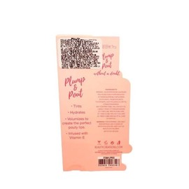 Brillo labial Beauty Creations Plump & pout blaze peach con vitamina e de 6ml