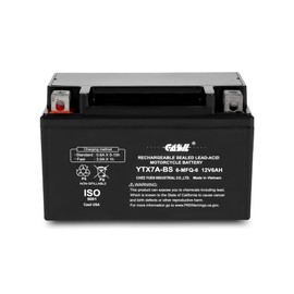 YTX7A-BS Battery 12V 6AH 105 CCA High Performance AGM SLA Power Sport Battery by Casil Battery