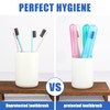 Hooqict 4 Pack Toothbrush Cases Travel Toothbrush Holder Portable Toothbrush