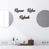 KOYILTD 3 Pieces Bathroom Decoration Wooden Bathroom Wall Sculptures Relaxation