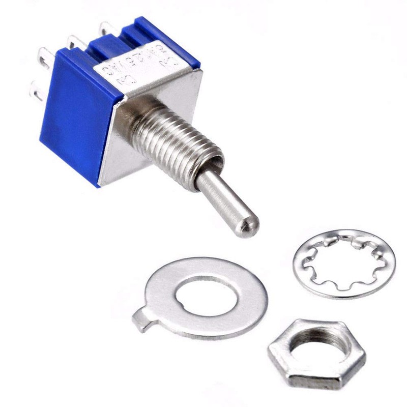 BE-TOOL 10PCS Mini Latching Toggle Switch DPDT 2 Positions ON-ON