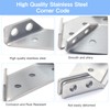 Triangle Support Made of Stainless Steel, Pack of 10 Angle