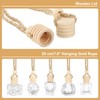 uxcell 100pcs Hanging Car Air Freshener Perfume Bottle, 10ml Pendant