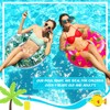 Poen Large Pool Floats Tube 32 Inches Tropical Leaves Inflatable