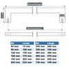 SOTECH Furniture Handles E8 Genuine Stainless Steel BA 128 mm