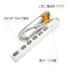 Hoshiko Shoji LED Switch with Lightning Surge, AC Power Tap,
