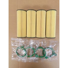 NK Filters 4 x Oil Filter CH11955 For 2020, 2019, 2018, 2017, 2016, 2015 Ford F-150 2.7L