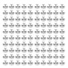 100 Set Round Head Stud 15mm Plated Alloy High Hardness
