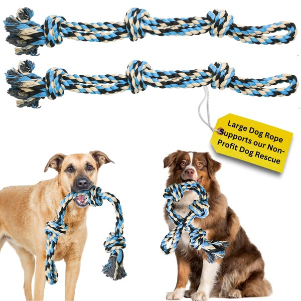 Pacific Pups Products 2 Pack Blue - XL Dog Rope