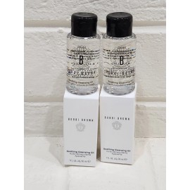 Bobbi Brown 2 Bobbi Brown Soothing Cleansing Oil 1 Oz 30 mL Each Travel Size Face Cleanser