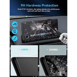 LANTU Car Screen Protector for 2023 2024 2025 Honda CRV Accessories Navigation Touchscreen Protector Film Tempered Glass HD Clear Anti-Glare 7''