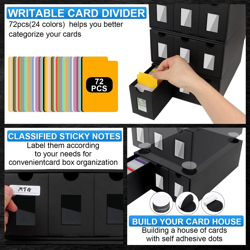 ATPWONZ Trading Card Storage Box, 24000+ Cards Storage Box for