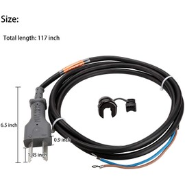 10L0L Golf Cart 36 Volt 2 Prong DC Charger Cord with Plug for EZGO, Club Car, Yamaha, OEM# 14835-G1 1016433-01 1013076