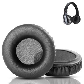 DowiTech Professional Ear Pads Replacement Cushions Compatible with Pioneer HDJ500 HDJ 500 HDJ-500 Headphones Ear Pads with Skin-friendly Leather and Memory Foam