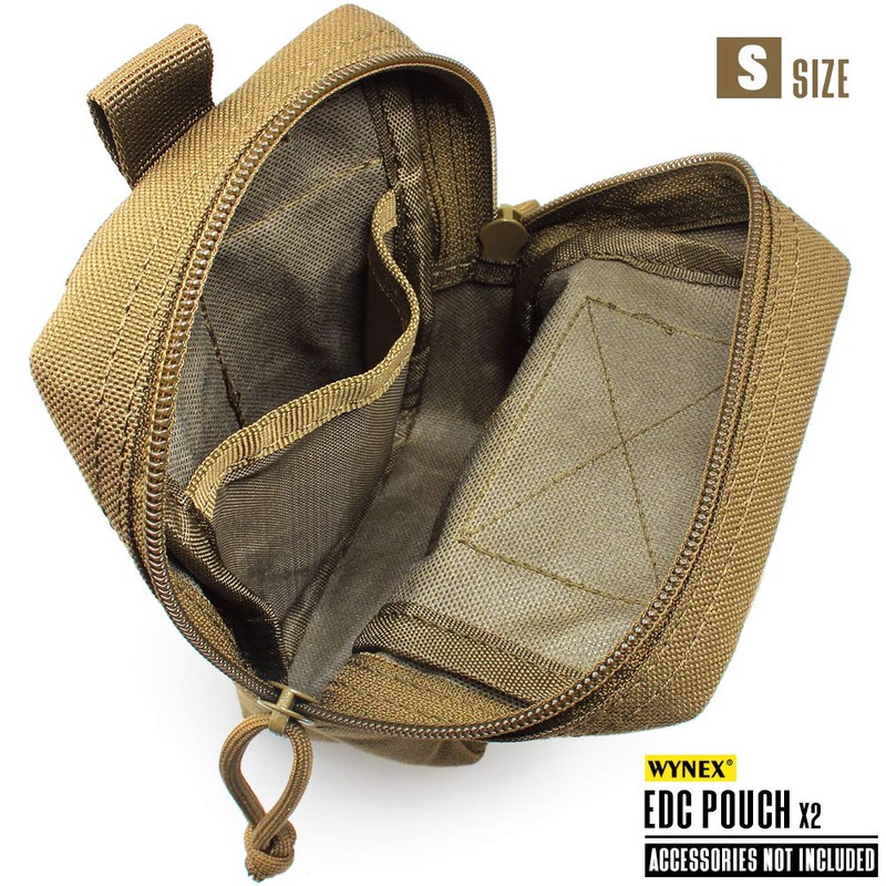 WYNEX 2 Pack Molle Pouches, Tactical EDC Utility Pouch Compact