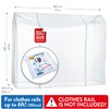 Tatkraft Big Dustproof Protective Cover for Clothes Rail, Easy to