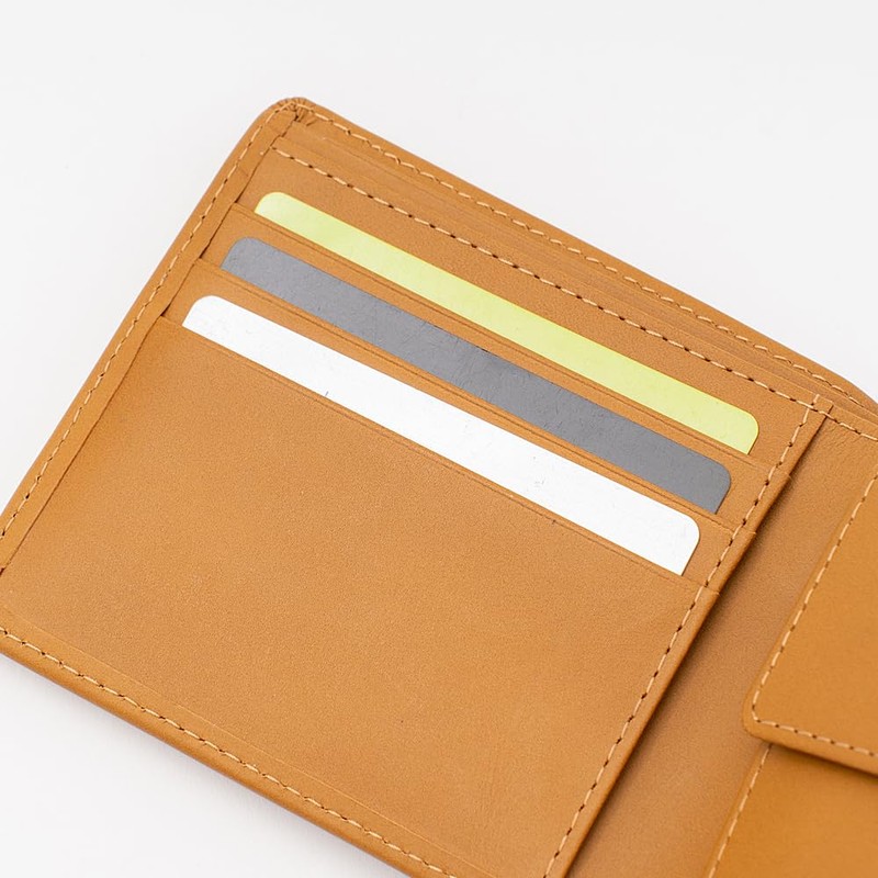 Emono Genuine Leather Bi-Fold Wallet, Skimming, Men's, Himeji Leather, Folding