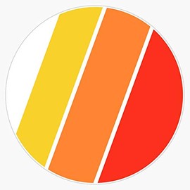 Japanese Racing Stripes Bumper Sticker Window Vinyl Decal 5"