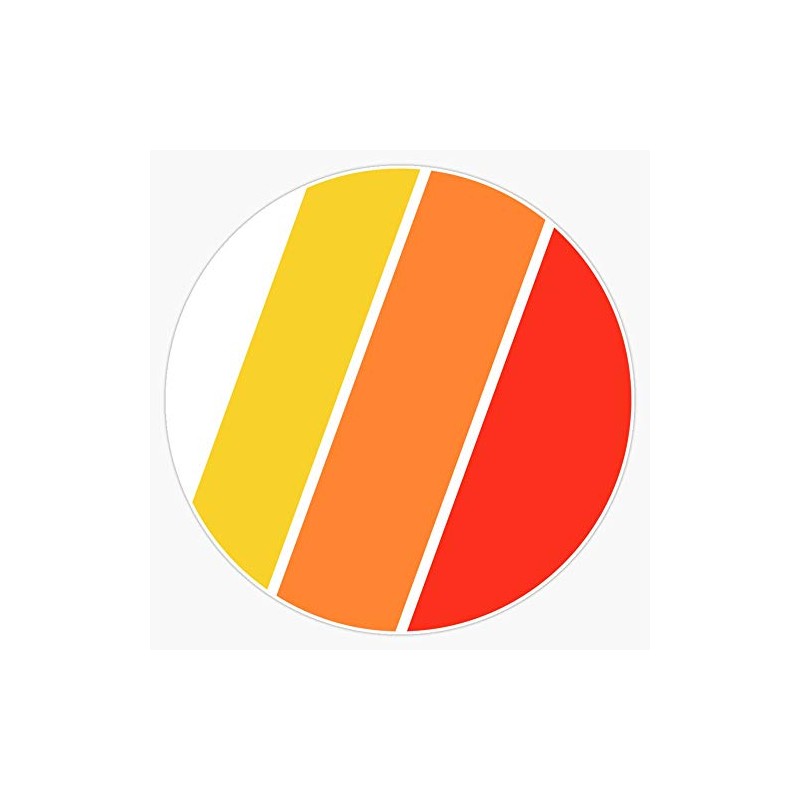 Japanese Racing Stripes Bumper Sticker Window Vinyl Decal 5"