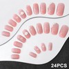 Sethexy Long Square Pink Nails Press Cat's Eye Colour Gradient