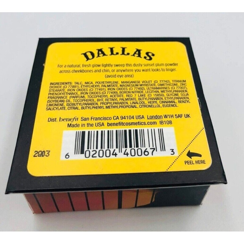 BENEFIT DALLAS Dusty Rose Face Powder 0.32 oz 9g DISCONTINUED