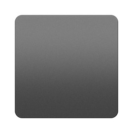 LIDRE Screwless 1-Gang Blank Wall Plate, Flat Cover for Standard UK Pattress Boxes, Flame-Resistant Polycarbonate, Modern Low-Profile Design, Round Edges, UKCA Certified, Space Gray