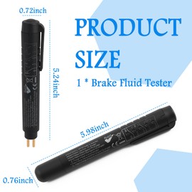 Brake Fluid Tester with 5 LED Display Lights,Brake Fluid Moisture Tester Applies to DOT-4,DOT-3,DOT-5 Brakes Fluids,Professional Car Accessories Brakes Fluids Testers Pen