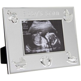 L&P Silver Baby Photo Frames 5" x 3.5" (Silver)