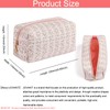 JOVAKIT 2Pcs Makeup Bag Quilted Cosmetic Bag for Women Girls,