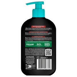 Garnier Skin Clear Wash Gel, BHA Carbon Cleanser with Charcoal, Anti-Blackheads & Anti-Pimple Wash Gel and Facial Cleanser, 250 ml