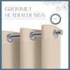 Elrene Home Fashions Cairo Solid Grommet Indoor/Outdoor Window Curtain Set,