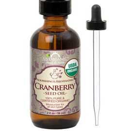 US Organic Aceite de Arándano Rojo Orgánico USDA, Prensado en Frío, 56 ml