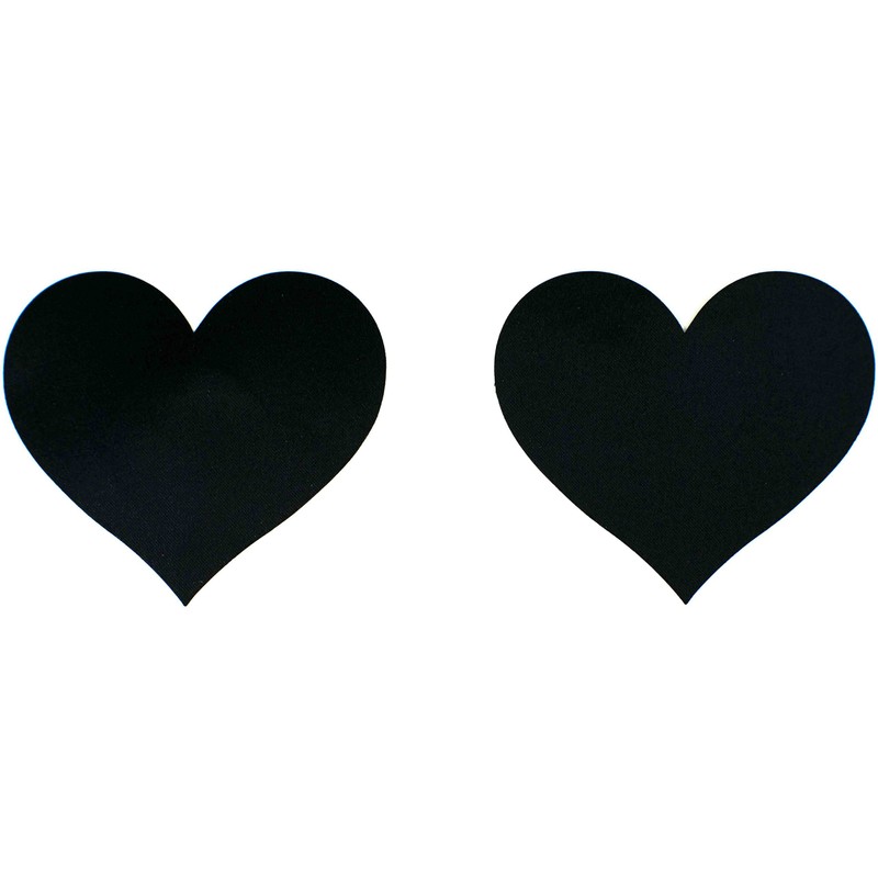 Black (6 Pairs) Disposable Satin Nipple Cover Pasties