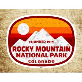 Rocky Mountain National Park 3.75" X 2.75" Sticker Decal Colorado Vinyl