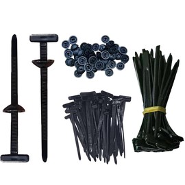 Nylon Universal Cable Tie Buckle, 50 Pcs Nylon Cable Tie Buckle, Heavy Duty Self-Locking Nylons Zip Ties Holder, Durable Multipurpose Cable Ties Tool, Quickly Solve Various Car Body Fastening Problems