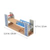 Happyyami Wooden Train Bridges Train Lifting Bridge 2 Level Crossing