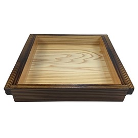 yamako- 焼杉 Buckwheat Board Positive Corner Wood Frame Only 21553